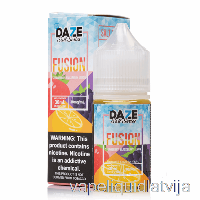 Ledus Zemeņu Kazenes Citrons - 7 Dusmas Sāls - 30 Ml 50 Mg Vape šķidrums